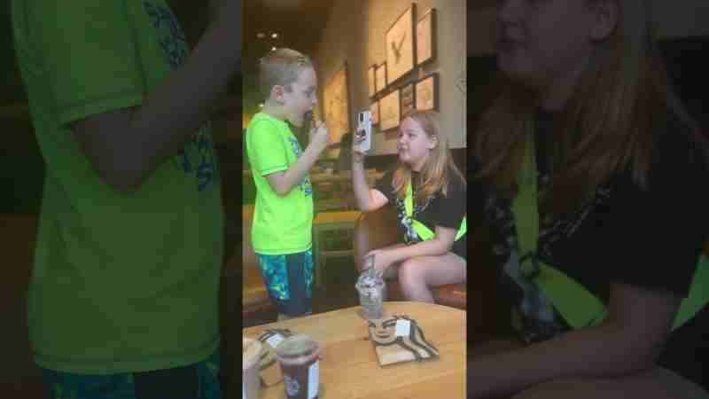 Behind the scenes of @TheLeviverse and @avais2random4u making a short in @starbucks (🔗👇🏻)