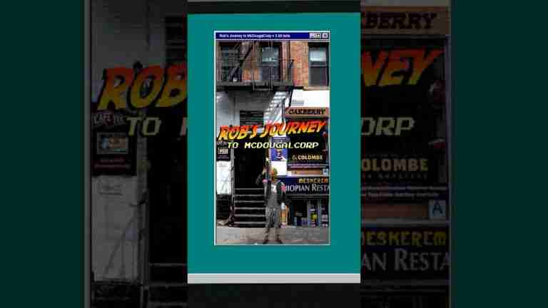 Read more about the article Rob’s Journey to McDougalCorp (Windows 98 Game)
