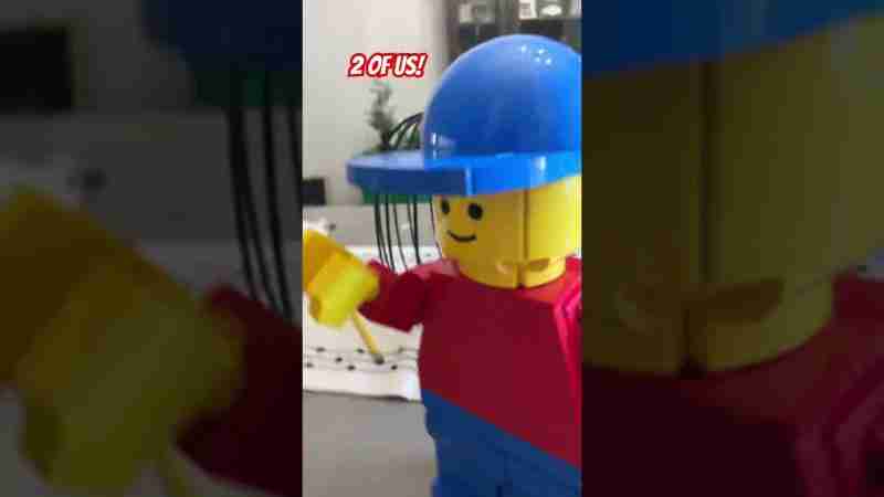 THAT IS BECAUSE YOU ARE 20 FEET TALL#lego#funny