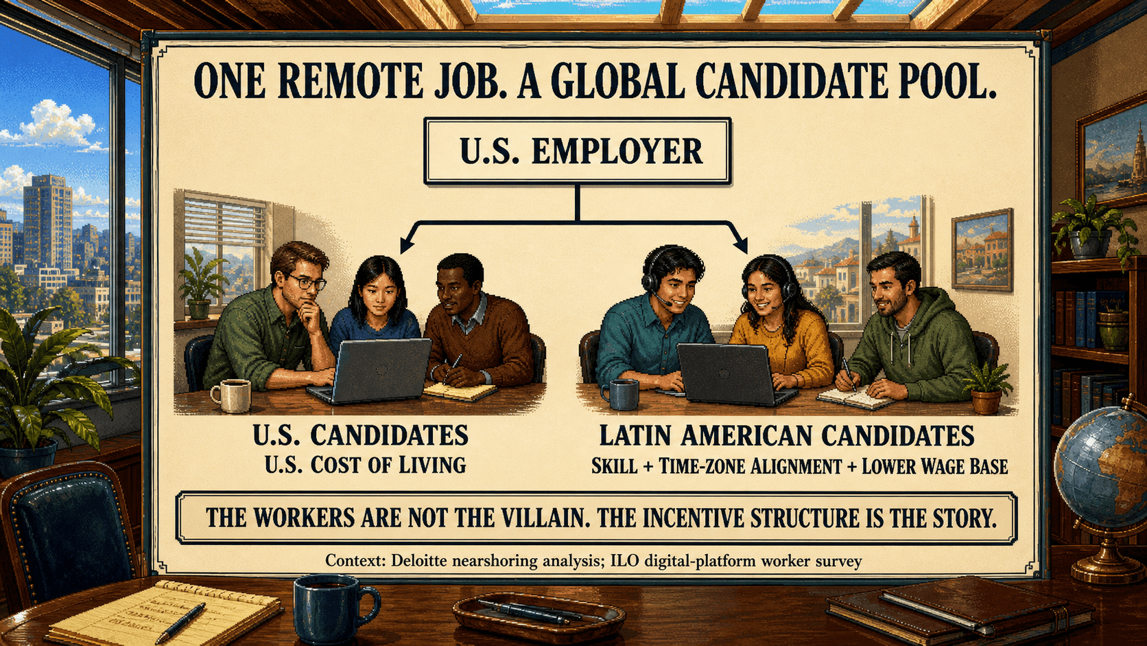 Remote work expanded the effective hiring pool